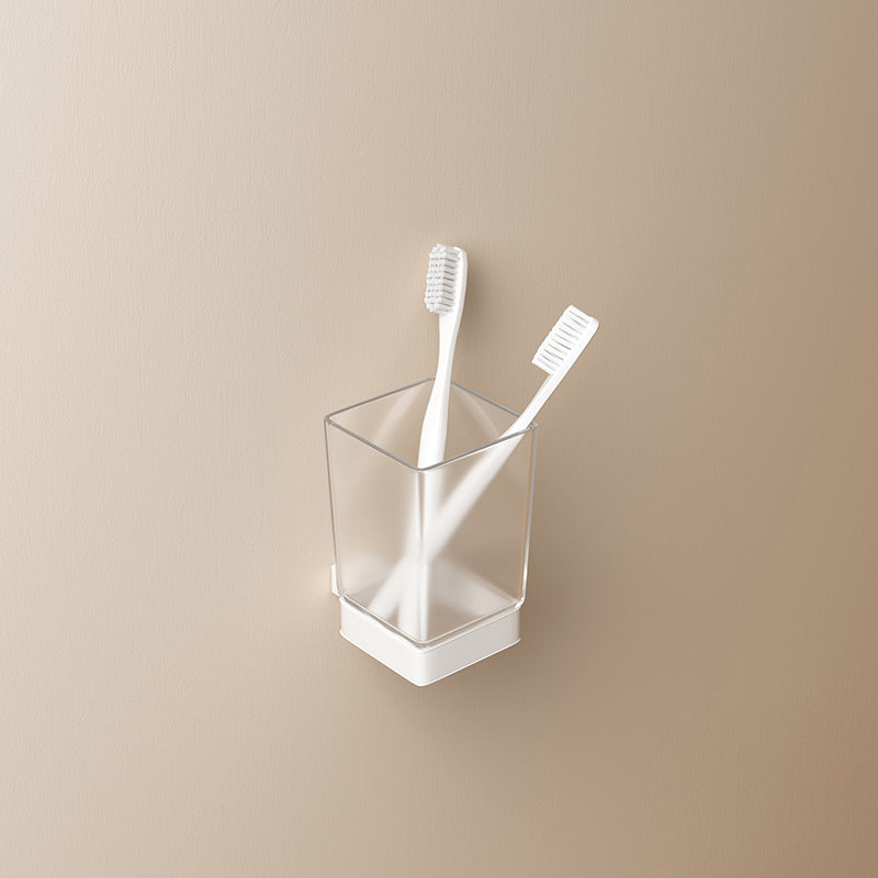 BowLift | Modern White Bathroom Accessory Set Stainless Steel Bath Hardware Set