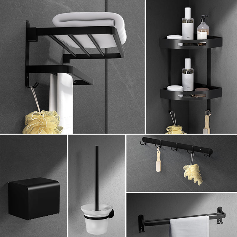 BowLift | Black modern bathroom accessory set stainless steel bathroom fittings