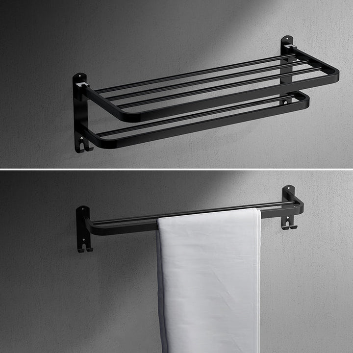 BowLift | Black modern bathroom accessory set stainless steel bathroom fittings