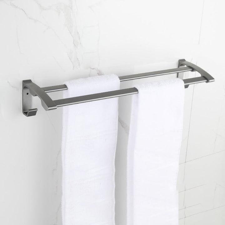 BowLift | Modern Chrome Bathroom Accessories Set Aluminum Bathroom Fixtures Set