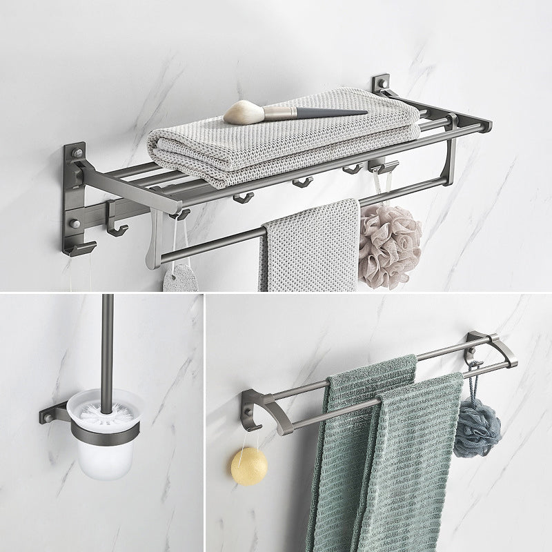 BowLift | Modern Chrome Bathroom Accessories Set Aluminum Bathroom Fixtures Set