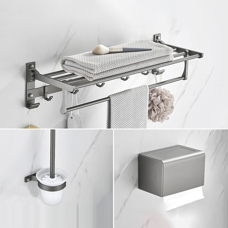 BowLift | Modern Chrome Bathroom Accessories Set Aluminum Bathroom Fixtures Set
