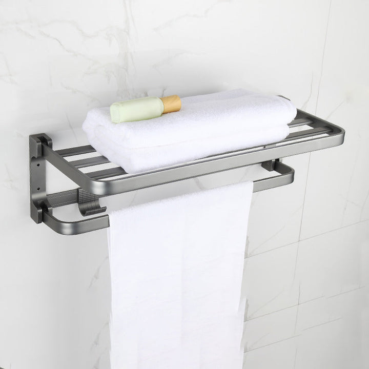 BowLift | Modern Chrome Bathroom Accessories Set Aluminum Bathroom Fixtures Set