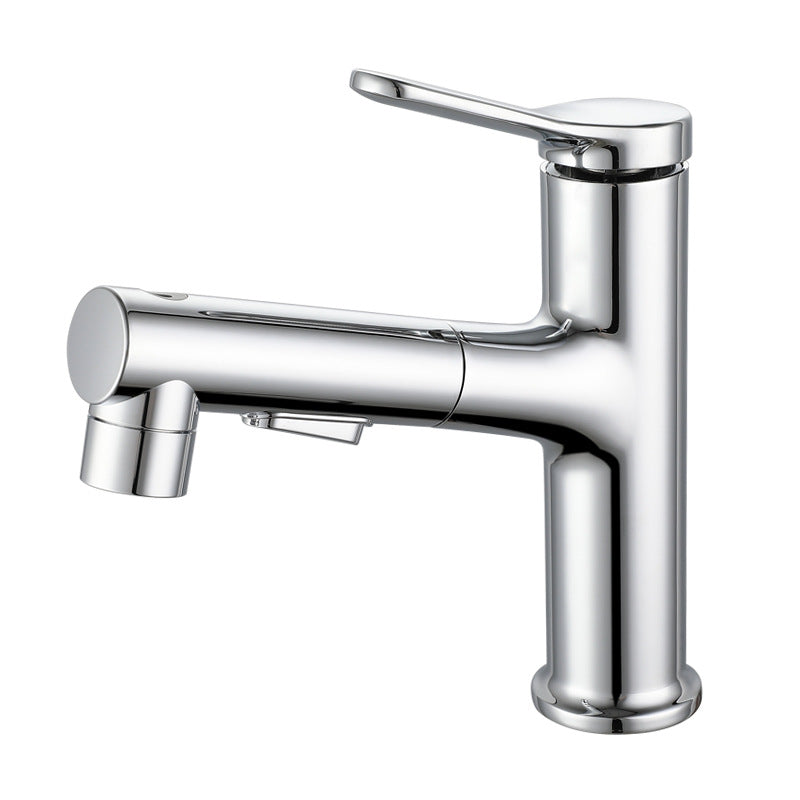 BowLift | Extendable Bathroom Faucet Brass Modern Faucet with Water Hose