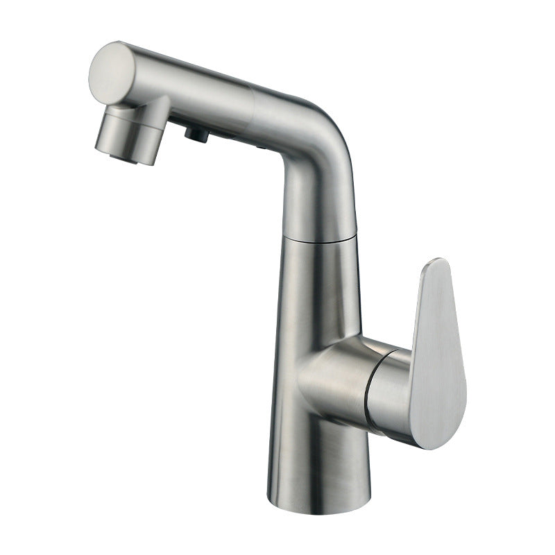 BowLift | Contemporary Vessel Faucet Pull-Out Faucet with Single Lever Handle