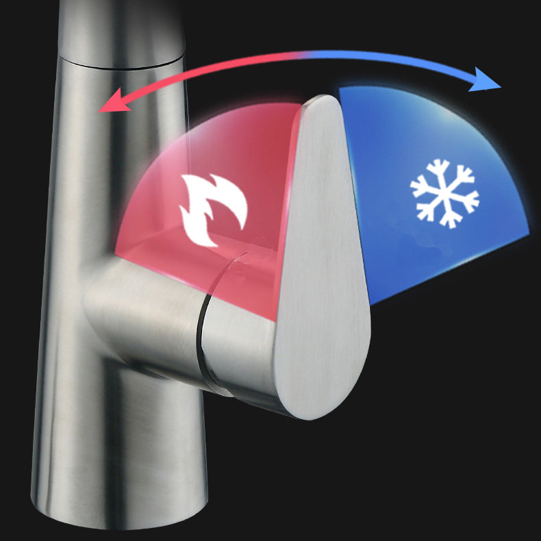 BowLift | Contemporary Vessel Faucet Pull-Out Faucet with Single Lever Handle