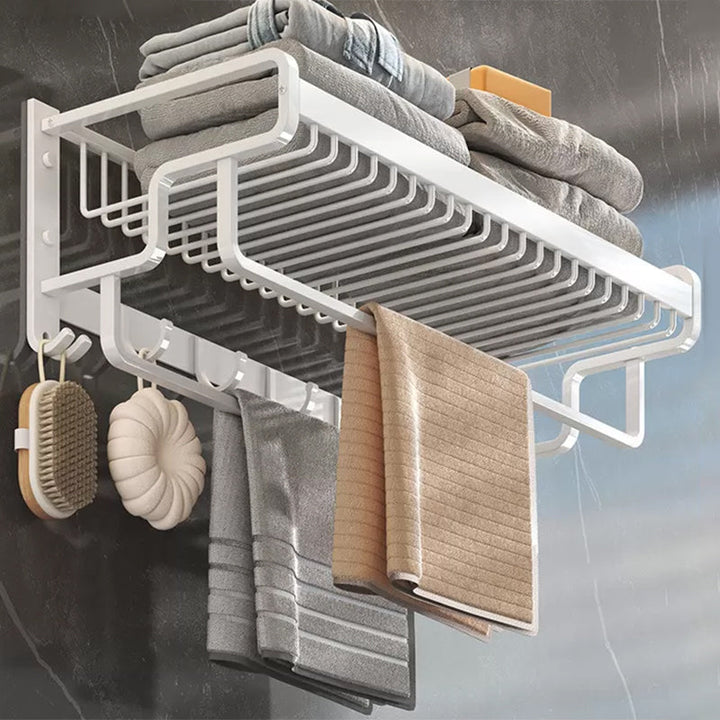 BowLift | Modern Bathroom Accessory Set White Paper Holder Bathroom Shelf Bathroom Fittings Set