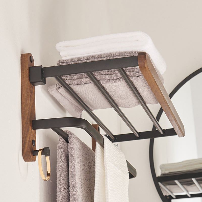 BowLift | Modern Bathroom Accessory Set Aluminum & Wood Bathroom Fittings Set