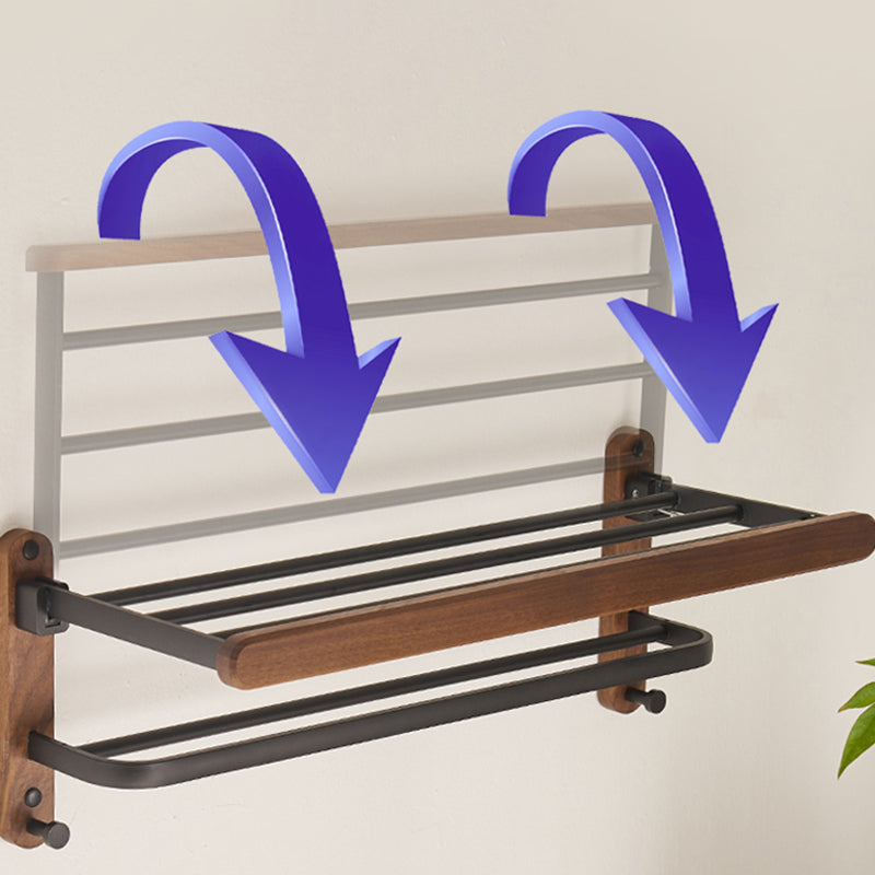 BowLift | Modern Bathroom Accessory Set Aluminum & Wood Bathroom Fittings Set