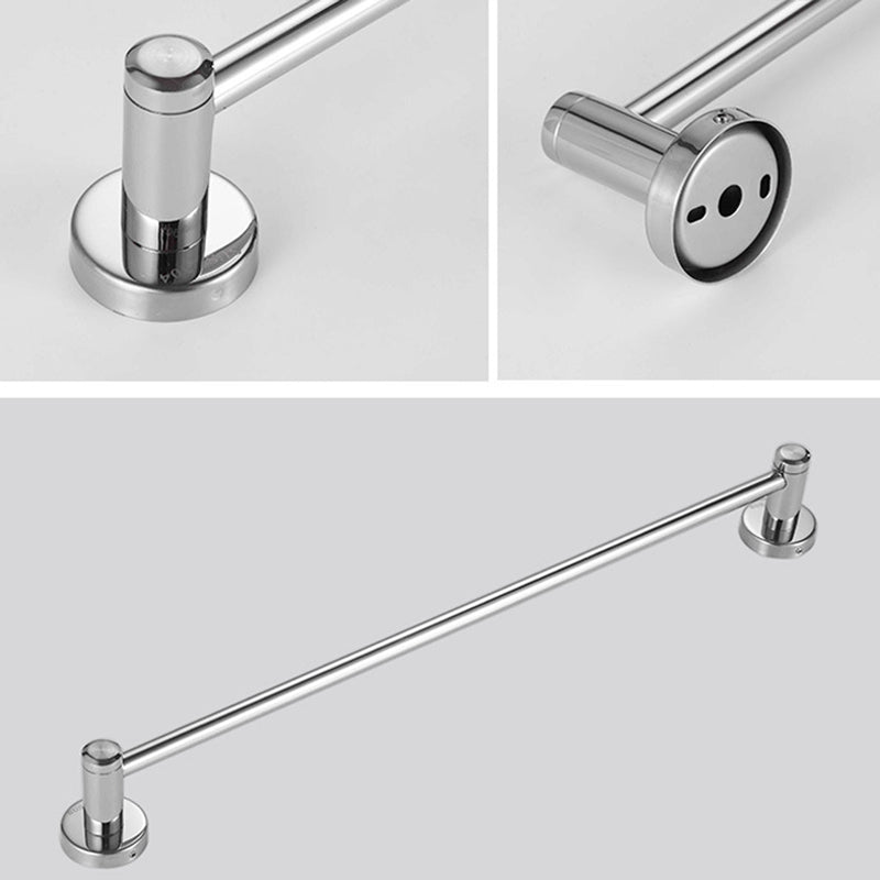 BowLift | Polished Chrome 5-piece modern bathroom accessory set with bathroom shelf