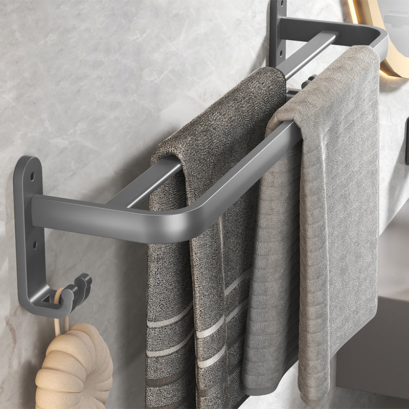 BowLift | Modern Bathroom Accessories Set Gray Bathroom Shelf Paper Holder Bathroom Accessories Kit