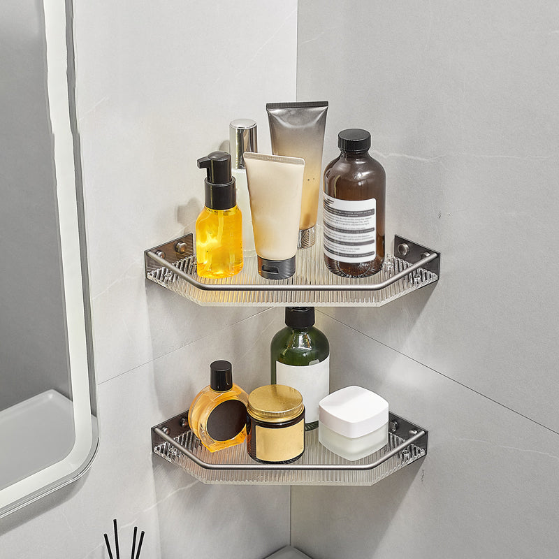 BowLift | Modern Bathroom Set Gray Towel Rack Bathroom Shelf Bathroom Accessories Set