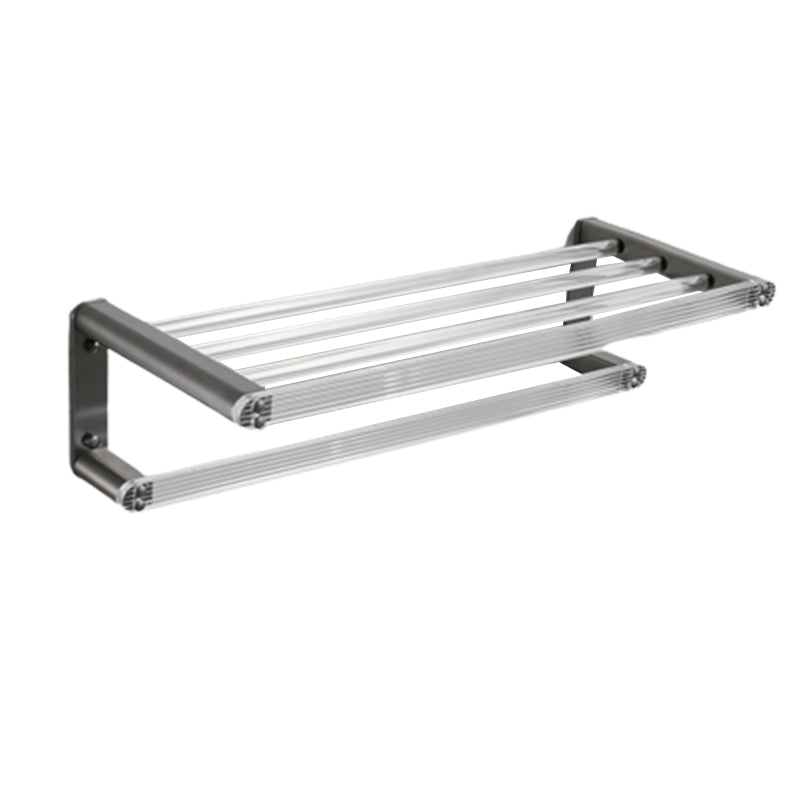 BowLift | Modern Bathroom Set Gray Towel Rack Bathroom Shelf Bathroom Accessories Set