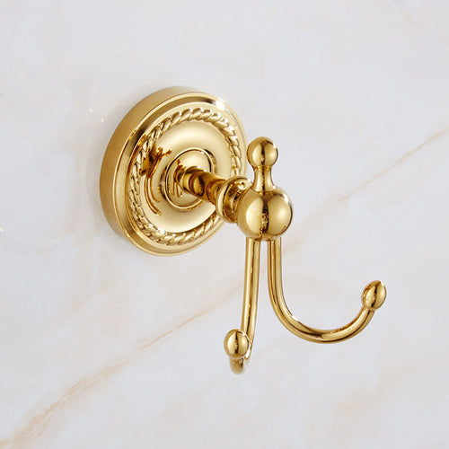 BowLift | Traditional Golden Bath Accessory Set Copper Bathroom Accessory Kit