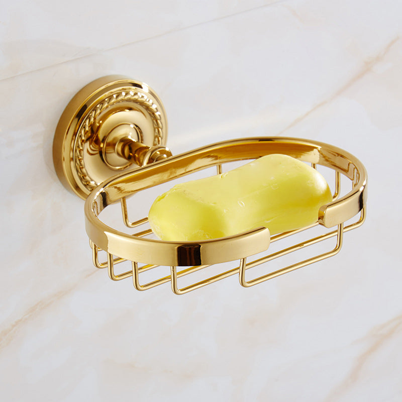 BowLift | Traditional Golden Bath Accessory Set Copper Bathroom Accessory Kit