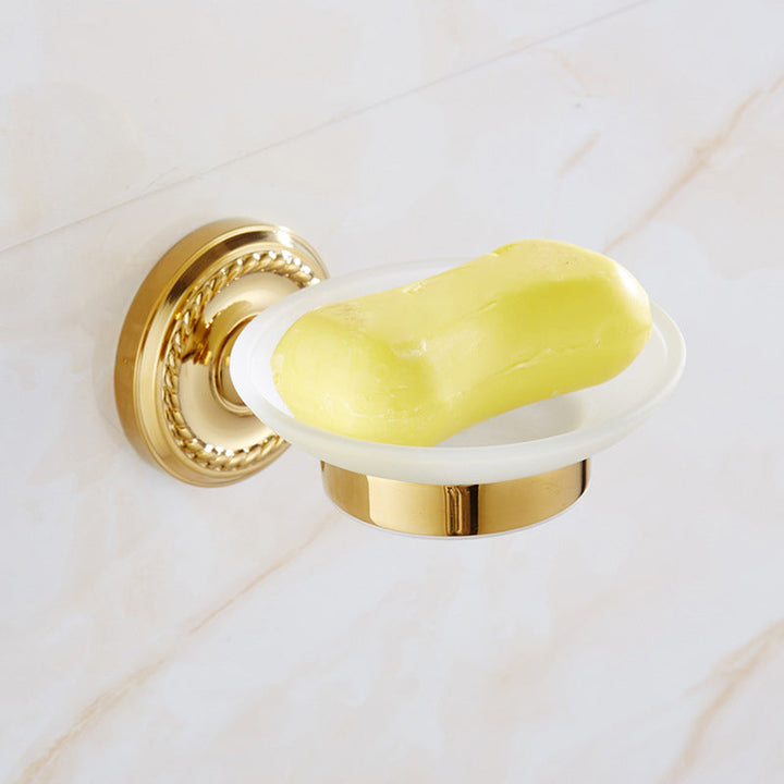 BowLift | Traditional Golden Bath Accessory Set Copper Bathroom Accessory Kit