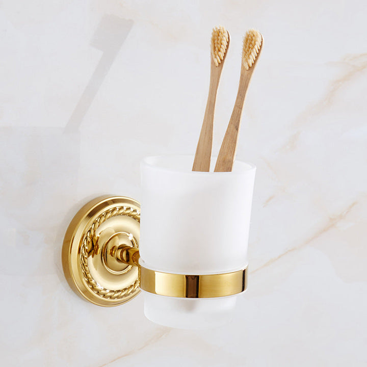 BowLift | Traditional Golden Bath Accessory Set Copper Bathroom Accessory Kit
