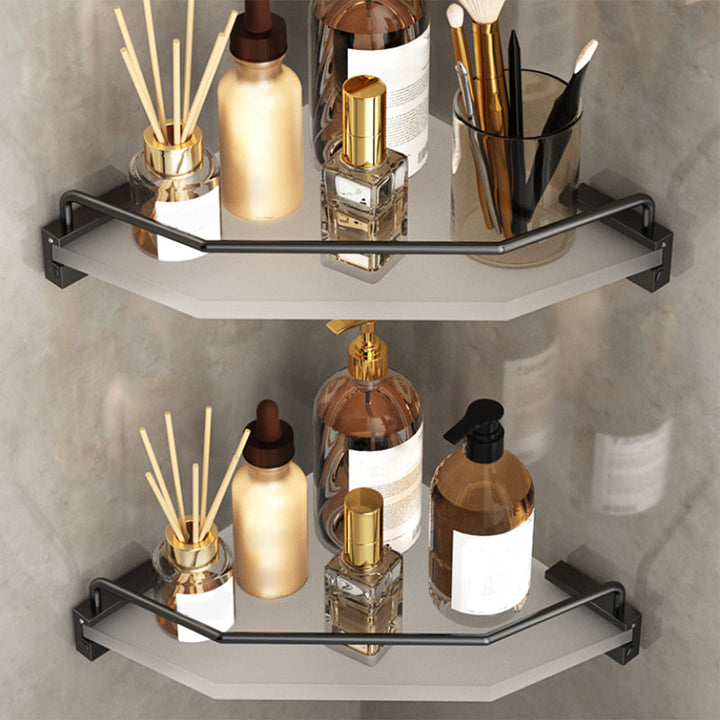 BowLift | Modern Bathroom Accessories Set Bathroom Shelf Towel Holder Black Bathroom Accessories Set