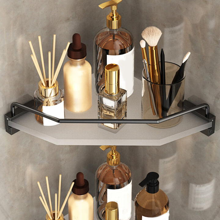 BowLift | Modern Bathroom Accessories Set Bathroom Shelf Towel Holder Black Bathroom Accessories Set