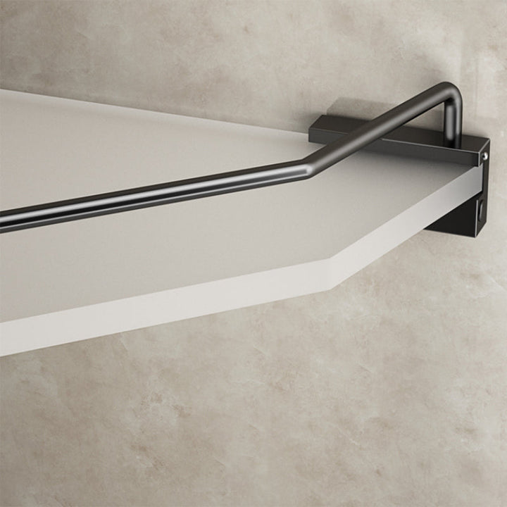 BowLift | Modern Bathroom Accessories Set Bathroom Shelf Towel Holder Black Bathroom Accessories Set