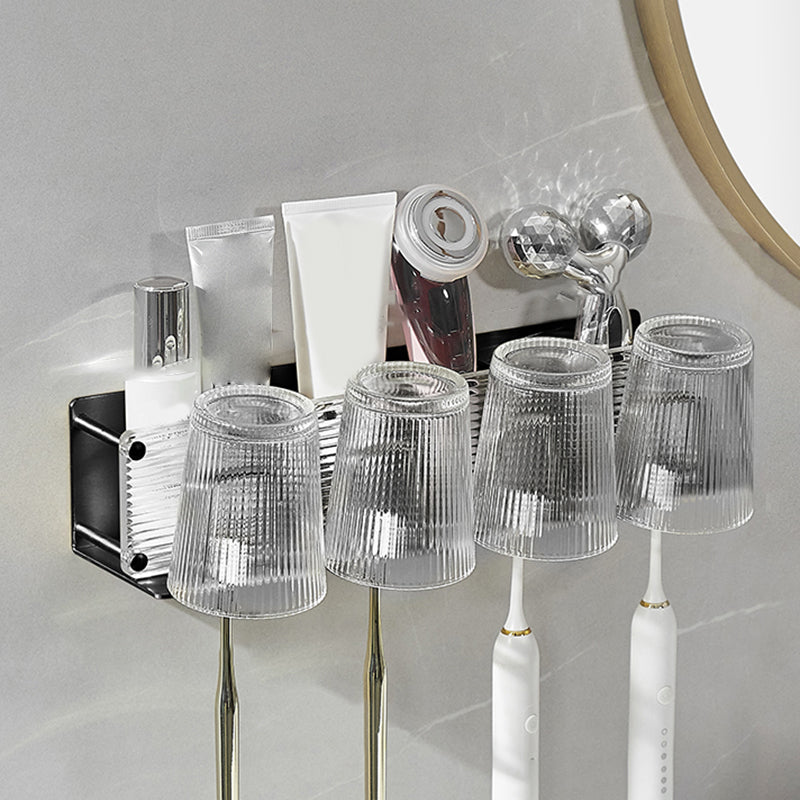 BowLift | Modern Bathroom Accessories Set Bathroom Shelf Towel Holder Black Bathroom Accessories Set