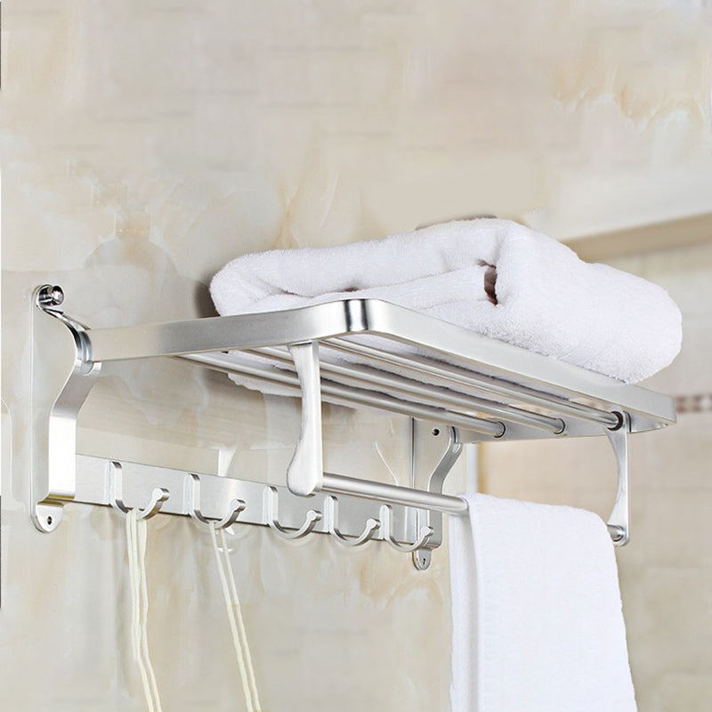 BowLift | Modern 5/6-piece bathroom accessory set with bathroom shelf/robe hooks/towel bar