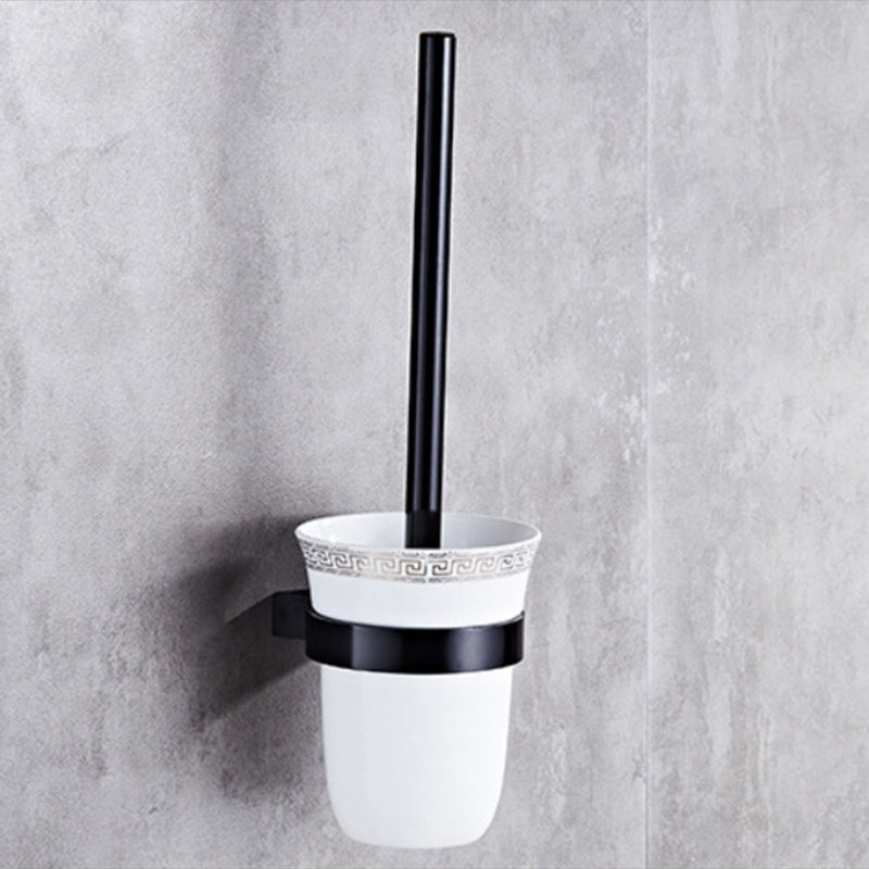 BowLift | Modern 5/6-piece bathroom accessory set with bathroom shelf/robe hooks/towel bar