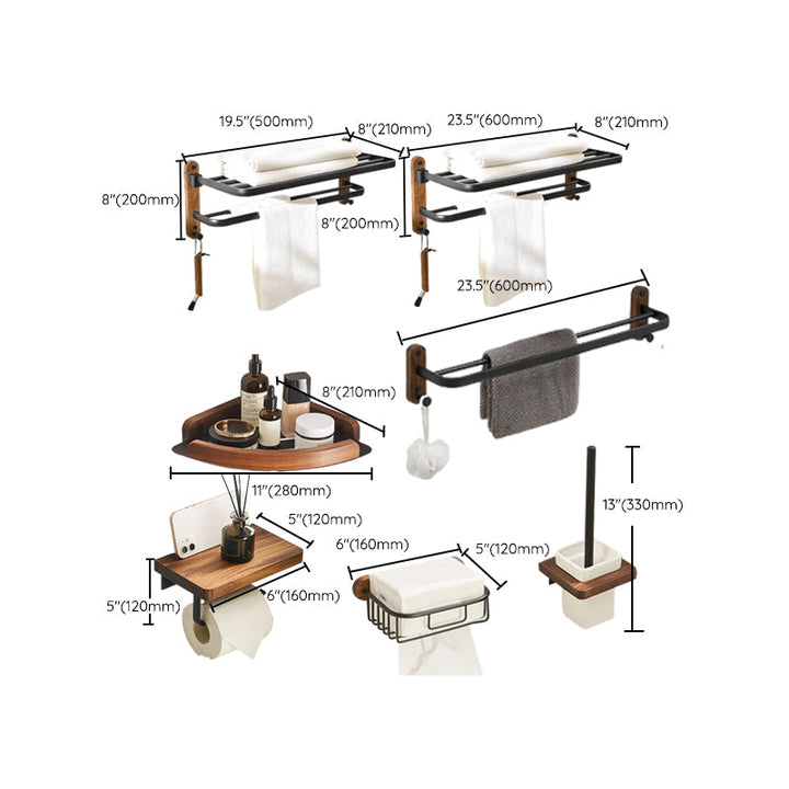 BowLift | Traditional Bathroom Accessories As Individual Piece Or As Set in Black