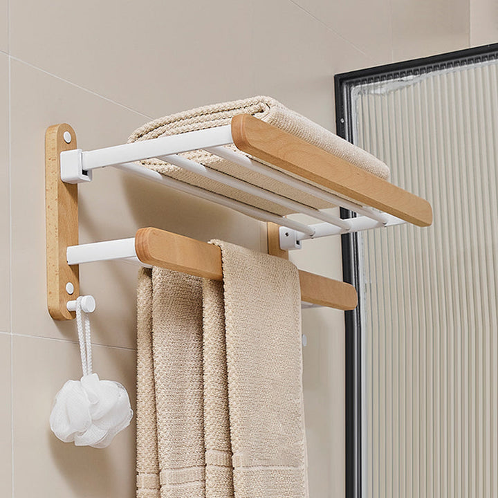 BowLift | Modern natural bathroom accessories as a single piece or in a set made of solid wood