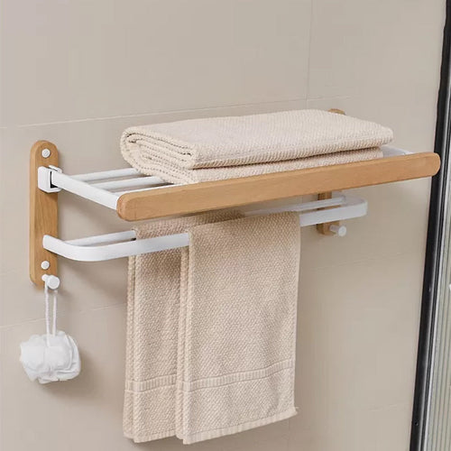 BowLift | Modern natural bathroom accessories as a single piece or in a set made of solid wood