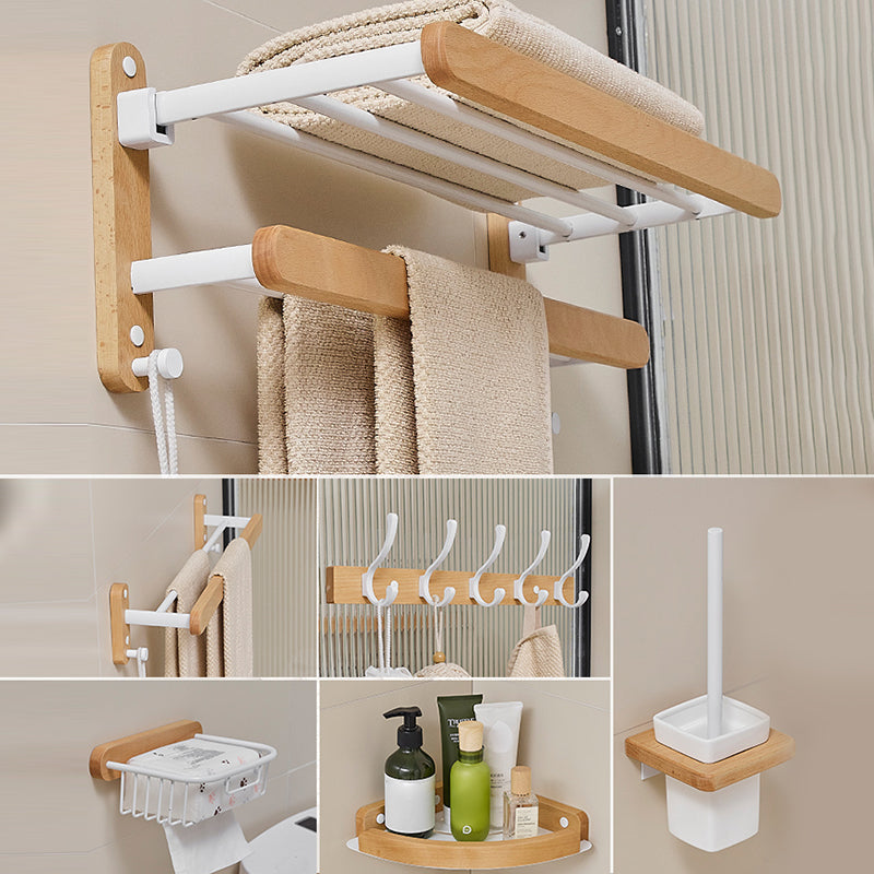 BowLift | Modern natural bathroom accessories as a single piece or in a set made of solid wood