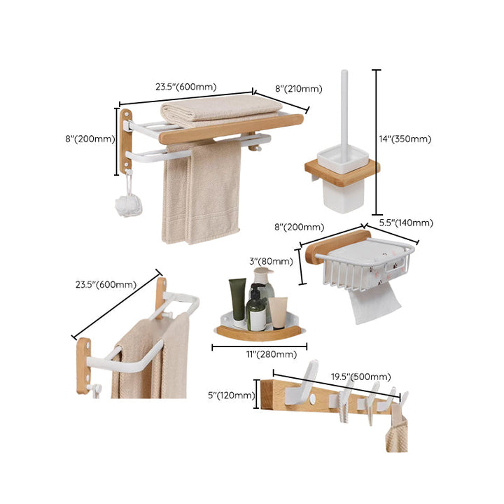 BowLift | Modern natural bathroom accessories as a single piece or in a set made of solid wood