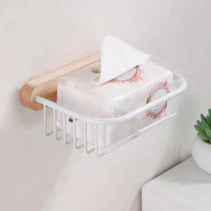 BowLift | White Bathroom Set Solid Wood & Aluminum Bathroom Accessories Individually or as a Set