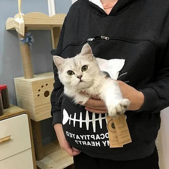 BowLift | Cat Lover Hoodie Cuddle Pouch - Perfect Pet Gift