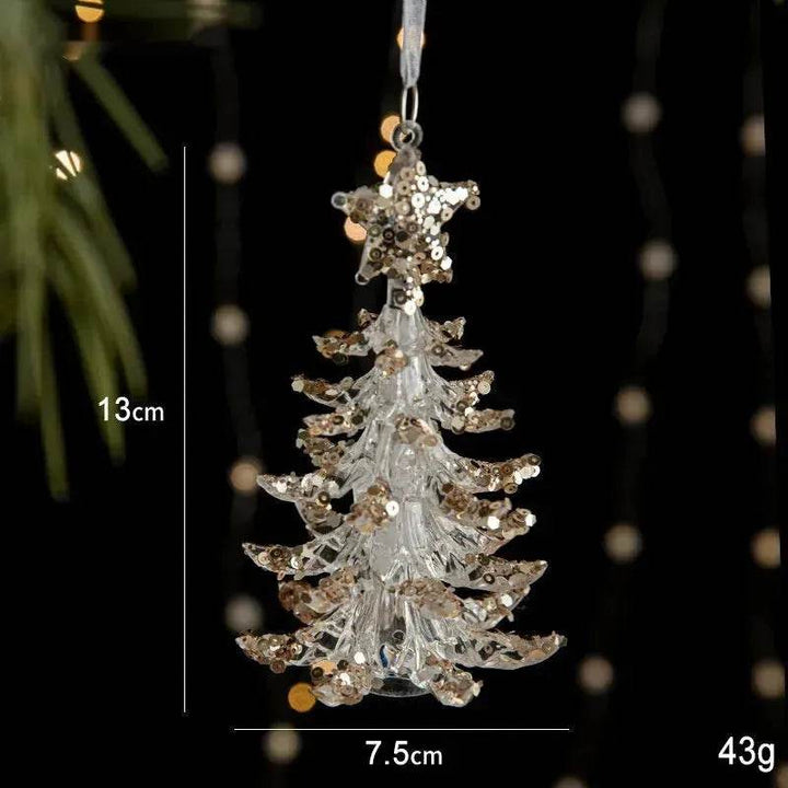 BowLift | Christmas Decorations Sequins Acrylic Transparent Pendant