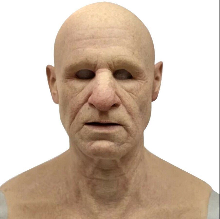 BowLift | Creepy Old Man Mask – Realistic Latex Halloween Mask for Adults