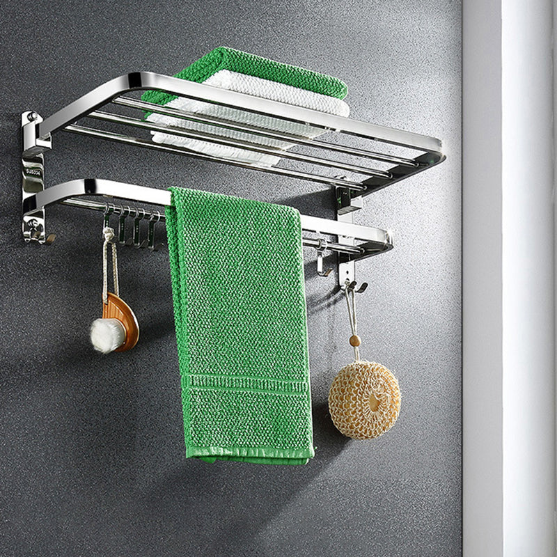 BowLift | Classic Polished Chrome Bathroom Accessory Set Towel Rail/Paper Holder/Bathrobe Hook Included