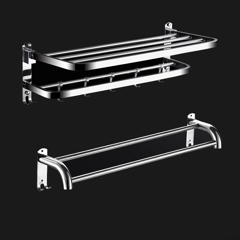 BowLift | Classic Polished Chrome Bathroom Accessory Set Towel Holder/Paper Holder/Robe Hooks Included
