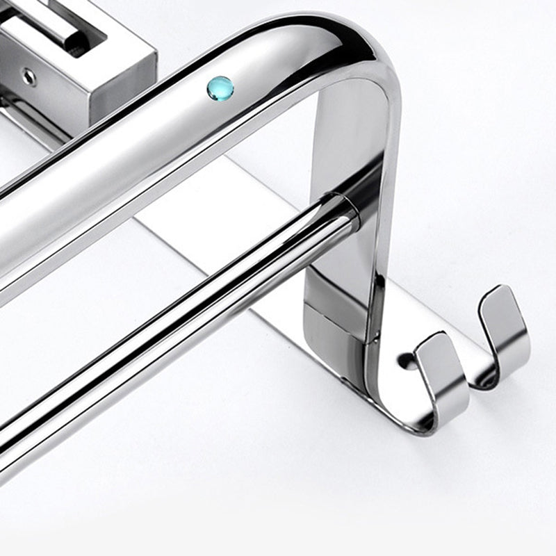 BowLift | Classic Polished Chrome Bathroom Accessory Set Towel Holder/Paper Holder/Robe Hooks Included