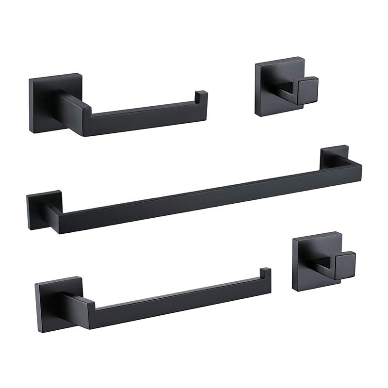BowLift | 7-piece bathroom accessory set made of stainless steel with paper holder/robe hook/towel ring bar