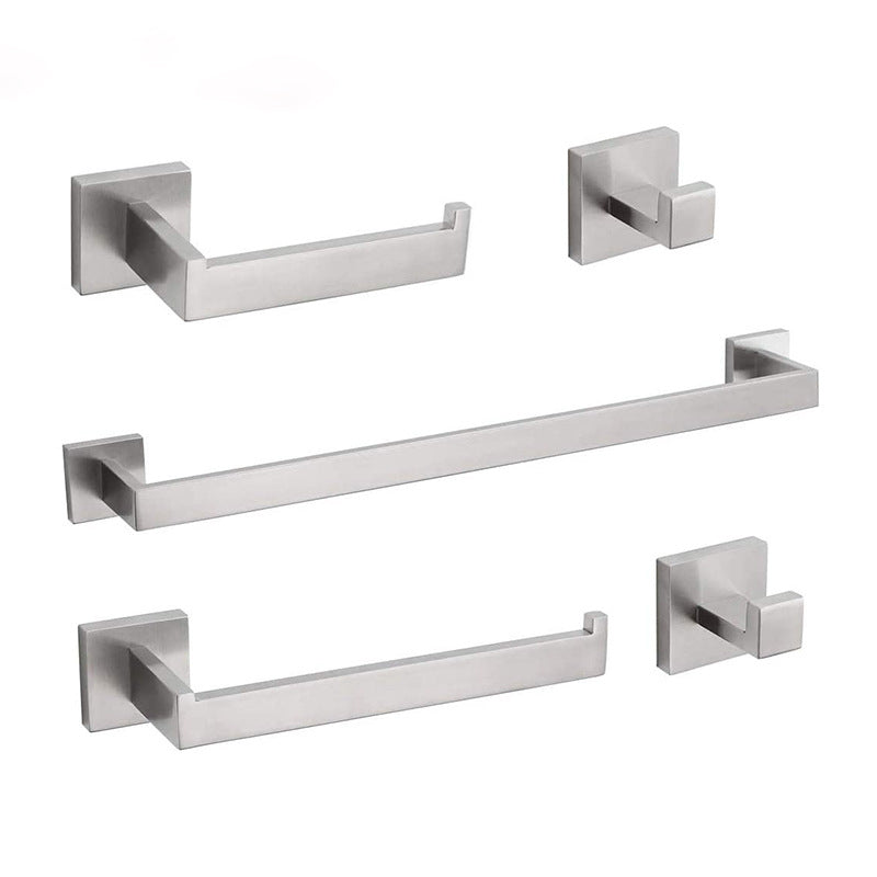 BowLift | 7-piece bathroom accessory set made of stainless steel with paper holder/robe hook/towel ring bar