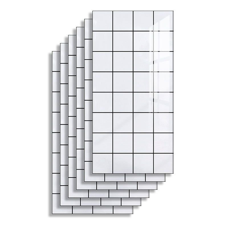BowLift | Rectangular PVC 12" X 23" 6-Pack Peel and Stick Wall Tile Kitchen and Bathroom Back Splash