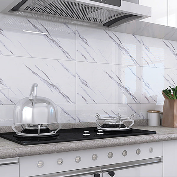 BowLift | Rectangular PVC 12" X 23" 6-Pack Peel and Stick Wall Tile Kitchen and Bathroom Back Splash