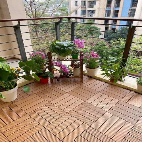 BowLift | Composite deck tile Solid Color Waterproof Patio Floor Tile