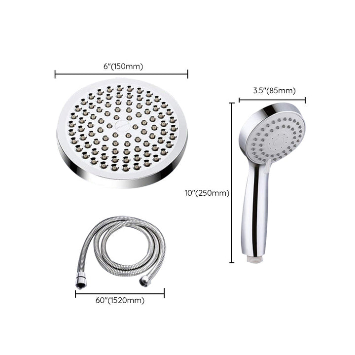 BowLift | Traditional Shower Head Simple Metal Round Handheld Shower