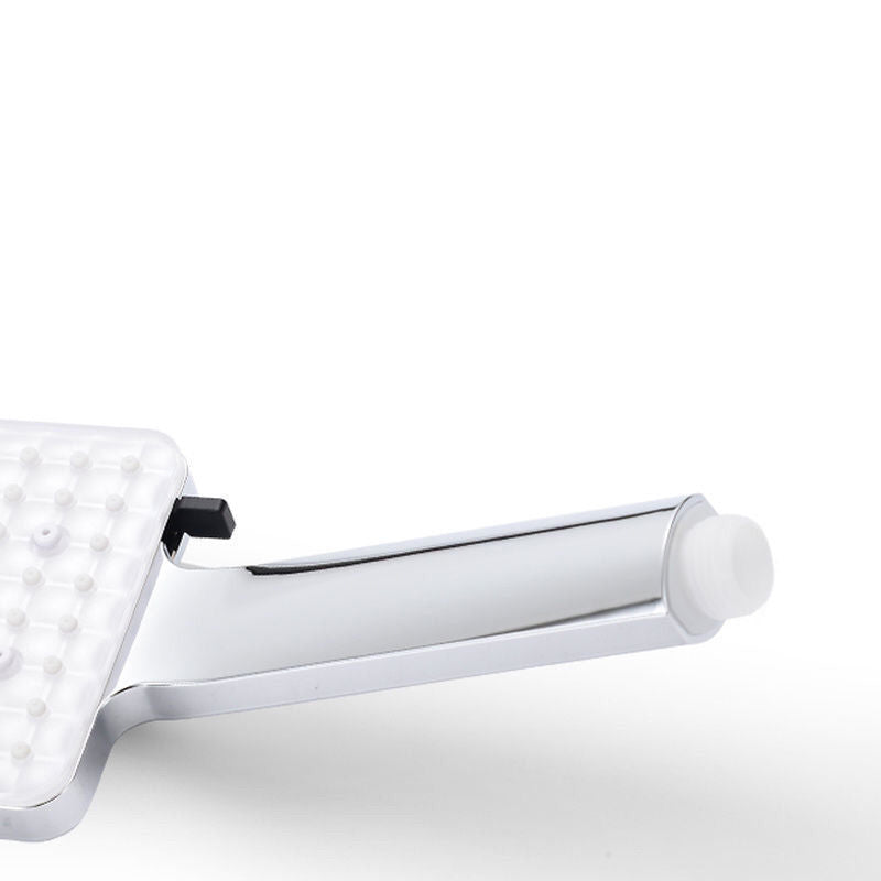 BowLift | Contemporary Shower Head Square Handheld Shower Head in Silver