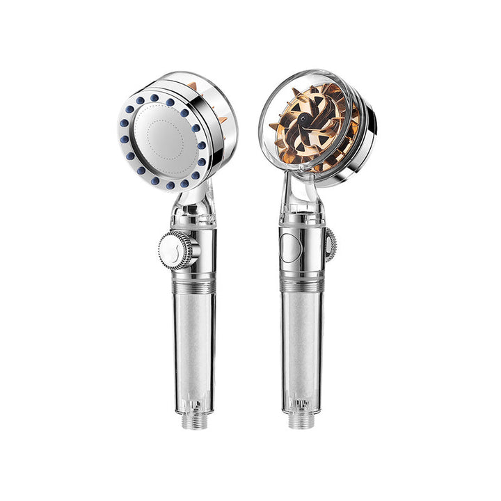 BowLift | Contemporary Handheld Supercharged Showerhead Round Turbo Spray Head