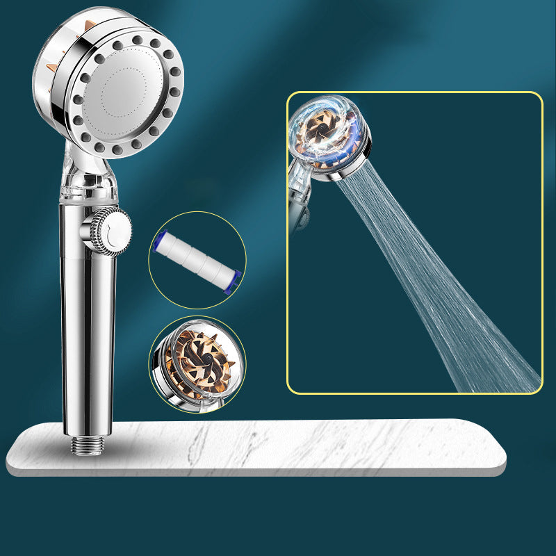 BowLift | Contemporary Handheld Supercharged Showerhead Round Turbo Spray Head