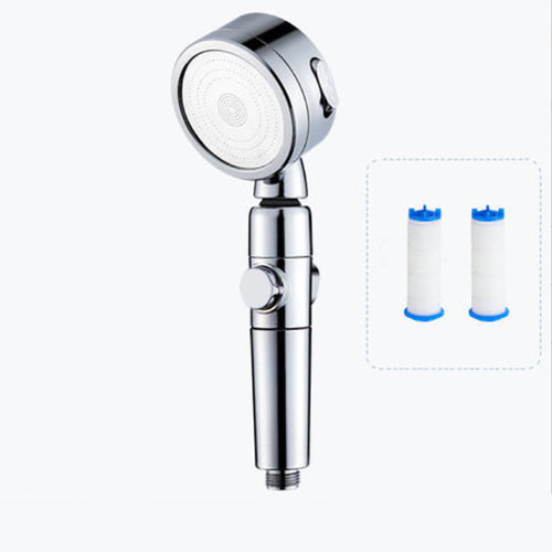 BowLift | Modern Handheld Supercharged Showerhead Round 3 Settings Spray Head