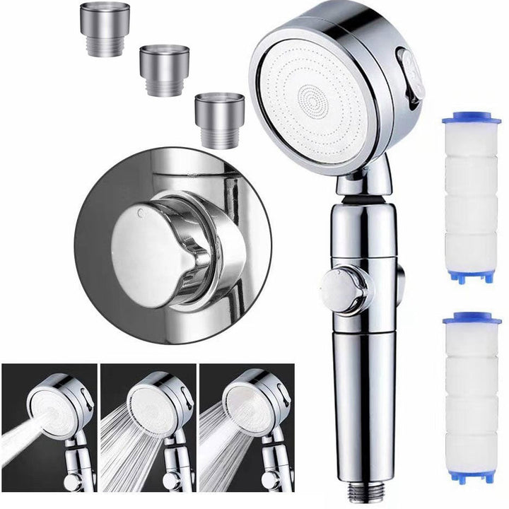BowLift | Modern Handheld Supercharged Showerhead Round 3 Setting Spray Head